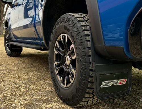 Truck Hardware Gatorback Black Wrap ZR2 Offset Mud Flaps - Set of